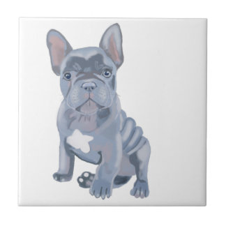 Blue Grey French Bulldog Puppy Tegeltje