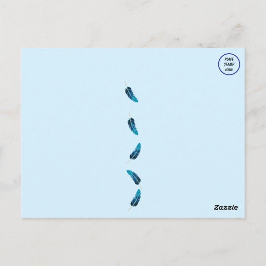 Blue-Grey Gnatcatcher Backyard Bird Briefkaart (Achterkant)