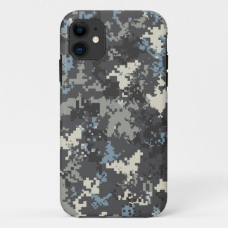 Blue Grey iPhone 5 digital camo hoesje