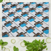Blue Grey Kitchen Hand Towel Theedoek (Gevouwen)