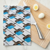 Blue Grey Kitchen Hand Towel Theedoek (Quarter Fold)