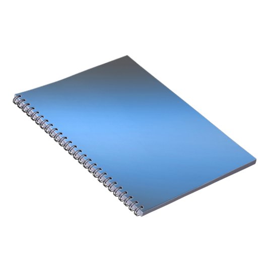 Blue Grey moonlight ombre effect Notitieboek (Rechterzijde)