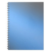 Blue Grey moonlight ombre effect Notitieboek (Voorkant)