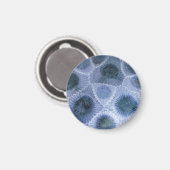 Blue Grey Petoskey Stone Magneet (Voorkant / Achterkant)