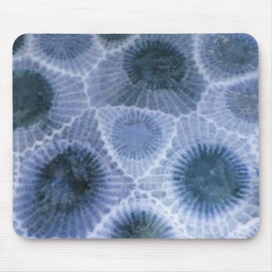 Blue Grey Petoskey Stone Muismat (Voorkant)