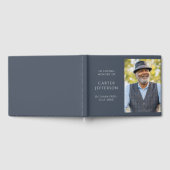Blue Grey Photo Memorial Gastboek Gastenboek (Volledig)