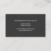 Blue Grey Professional Artist Visitekaartje (Achterkant)