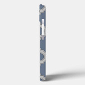 Blue-Grey quatrefoil Hoesje-Mate iPhone case (Achterkant / Links)