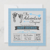 Blue Grey: The Adventure begint met het Baby showe Kaart (Voorkant)