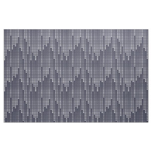 Blue-Grey White Polka Dots Matrix gepatterd Stof