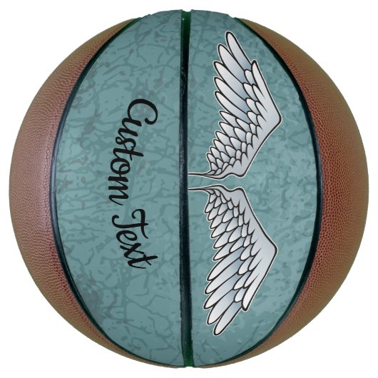 Blue-Grey Wings Basketball Basketbal (Verticaal)