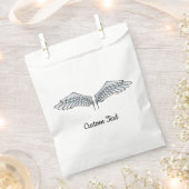 Blue-Grey Wings Favor Bag Bedankzakje (Geknipt)