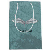 Blue-Grey Wings Gift Bag Medium Cadeauzakje (Voorkant)