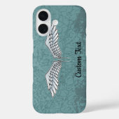 Blue-Grey Wings iPhone Case (Achterkant)