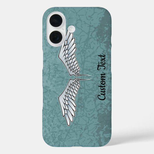 Blue-Grey Wings iPhone Case (Achterkant)