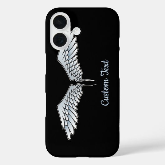 Blue-Grey Wings iPhone Case (Achterkant)