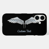 Blue-Grey Wings iPhone Case (Achterkant (horizontaal))