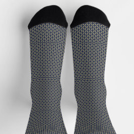 Blue Grid Socks for Bold Everyday Style Sokken