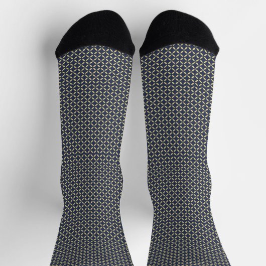 Blue Grid Socks for Bold Everyday Style Sokken (Top)