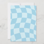 Blue Groovy Two het strand 2e verjaardagsfeest Kaart (Achterkant)