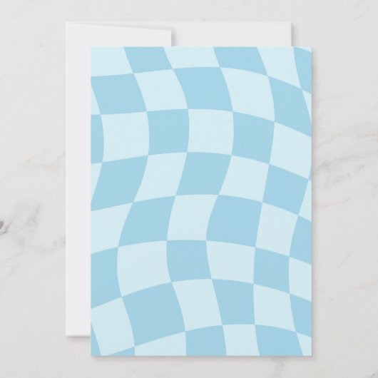 Blue Groovy Two het strand 2e verjaardagsfeest Kaart (Achterkant)