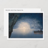 Blue Grotto, Island of Capri, Campania, Italië Briefkaart (Voorkant / Achterkant)