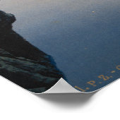 Blue Grotto, Island of Capri, Campania, Italië Poster (Hoek)