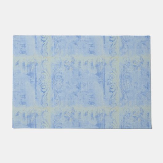 Blue Grunge Art Deurmat (Voorkant)