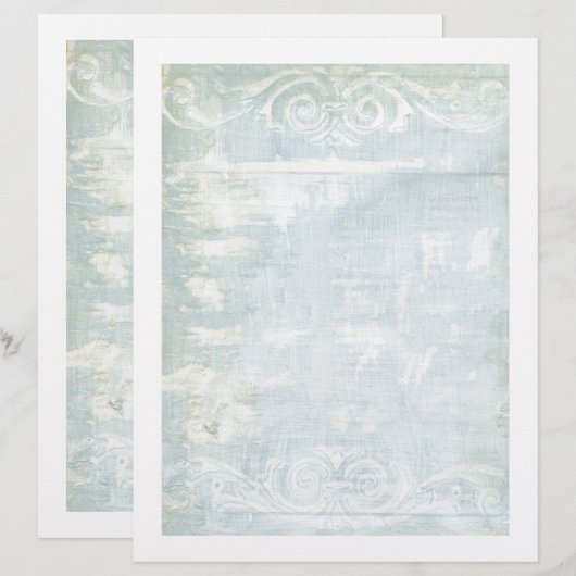 Blue Grunge Art Page (Voorkant / Achterkant)