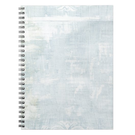 Blue Grunge Art Page Notitieboek (Voorkant)
