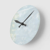 Blue Grunge Art Page Ronde Klok (Hoek)