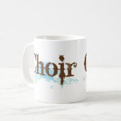Blue Grunge Choir Logo Gift Koffiemok (Voorkant links)