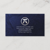 Blue Grunge "I Teach Physics" Periodic Table Tutor Visitekaartje (Achterkant)