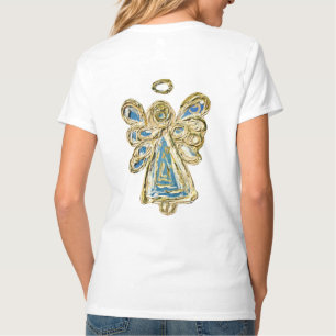 Blue Guardian Angel Custom Holiday Art Shirt