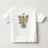 Blue Guardian Angel Custom Holiday Art Shirt (Achterkant)