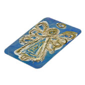 Blue Guardian Angel Custom Magnet Art Painting Magneet (Linkerzijde)