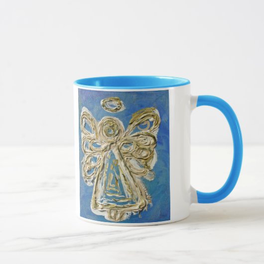 Blue Guardian Angel Holiday Mok of Cup (Rechts)