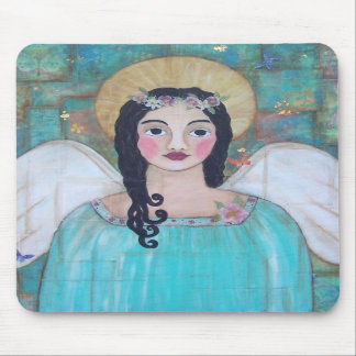 Blue Guardian angel Mousepad Muismat