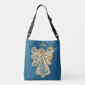 Blue Guardian Engel Purse Art Cross Body Bag Crossbody Tas (Achterkant)