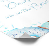 Blue Guess Hoeveel Donuts zijn er in de fles Poster (Hoek)