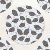 Blue Guinea Fowl Pattern Labels