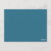 Blue Guitar Grunge Table Briefkaart (Achterkant)