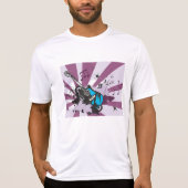 Blue Guitar Mannen Actief T-shirt (Voorkant)