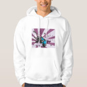 Blue Guitar Mannen Hoodie (Voorkant)