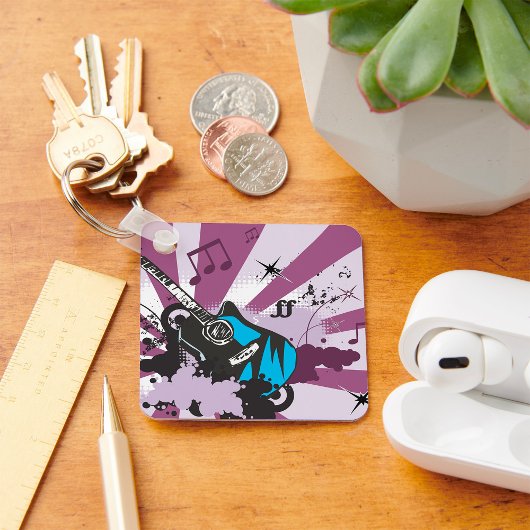 Blue Guitar Sleutelhanger