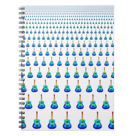 Blue Guitars Spiral Notitieboek (Voorkant)