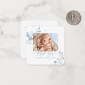 Blue Gum Eucalyptus Butterfly Shower Hartelijk dan Notitiekaartje (Voorkant / Achterkant in situ)