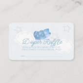 Blue Gummy Beer Baby shower Luier Raffle Ticket Informatiekaartje (Voorkant)