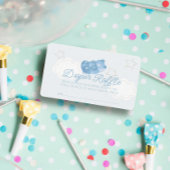 Blue Gummy Beer Baby shower Luier Raffle Ticket Informatiekaartje