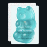 Blue Gummy Beer Girl Bat Mitzvah Kaart<br><div class="desc">Deze leuke Bat Mitswa-uitnodiging heeft een licht turquoise blauwe achtergrond met een turquoise blauw gummy beer. De achterzijde heeft een witte achtergrond met sprinkles. Personaliseer het voor uw behoeften. U kunt bijpassende producten vinden in mijn winkel.</div>